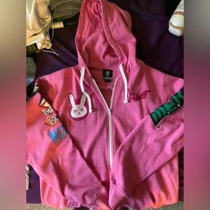 Pink D.Va Overwatch Hoodie